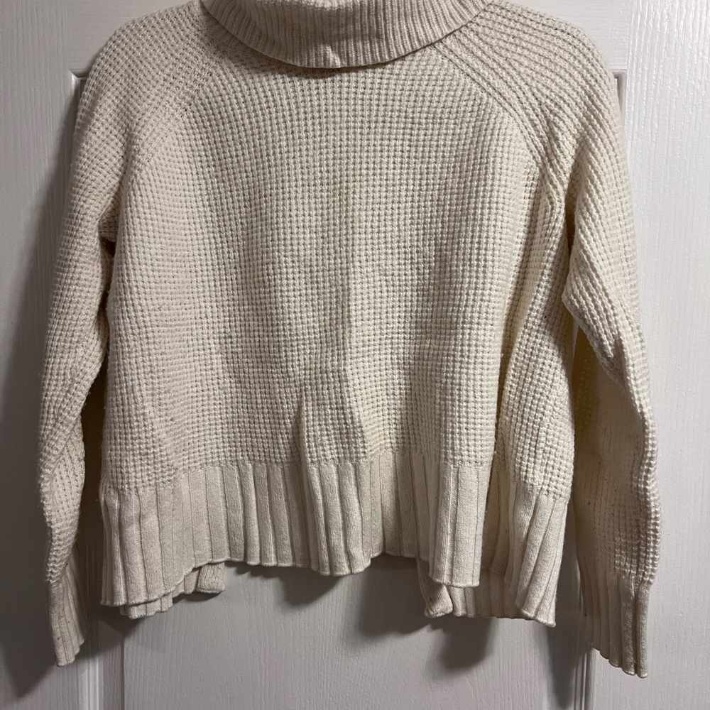 Madewell Cream Cowl Neck Sweater